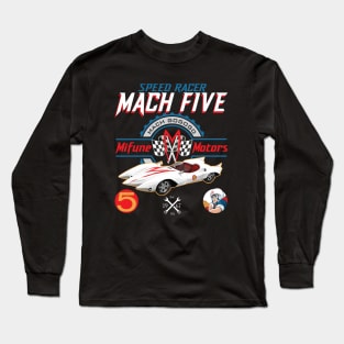 Speed Racer Mach 5 Mifune Motors Long Sleeve T-Shirt